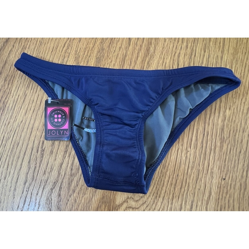 Jolyn Bikini Swim Bottom Europe Style Navy Blue Small‎ New With Tags